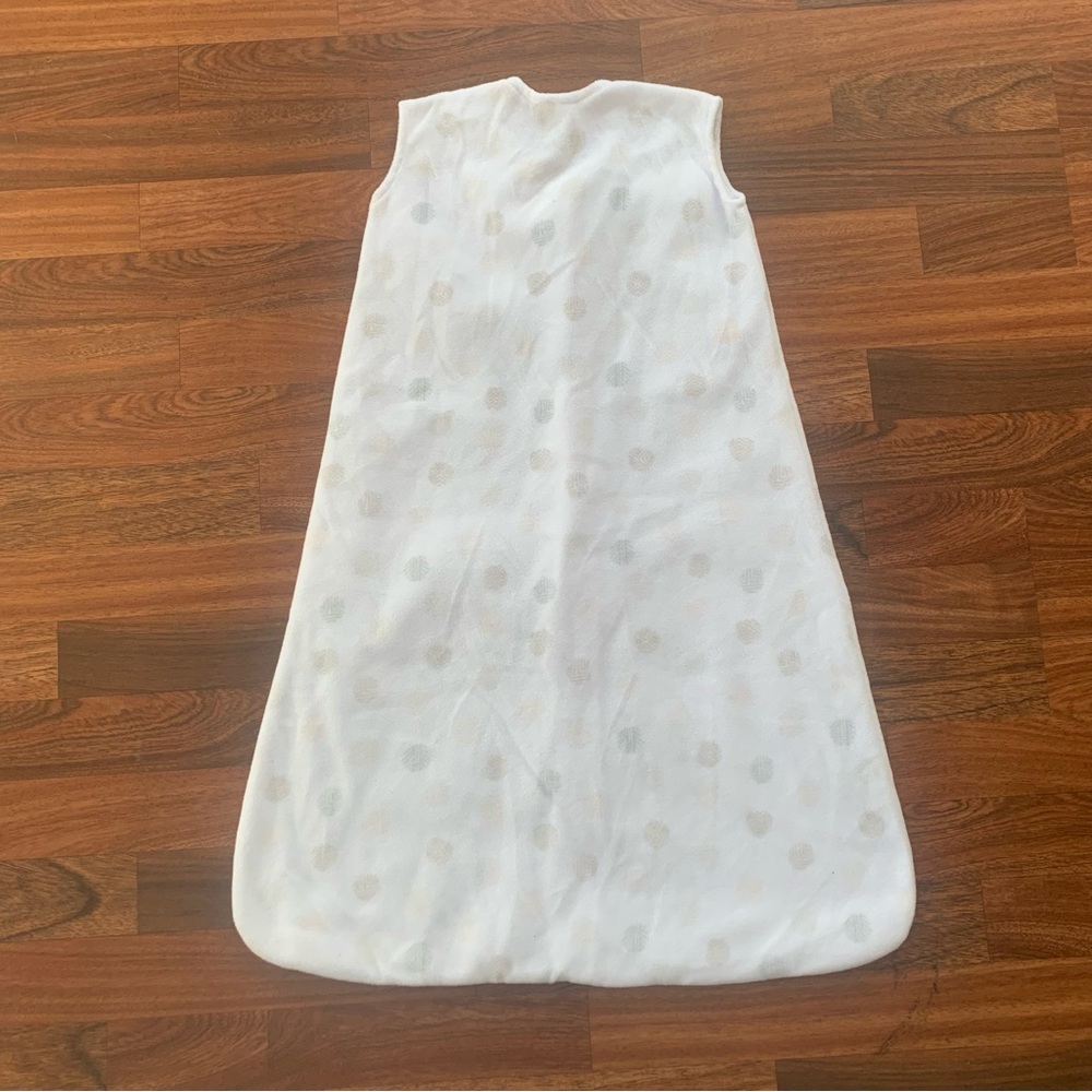 Halo Sleep Sack 6-12 Months 16-24 lbs Wearable Blanket White w Tan Circles - Picture 5 of 6